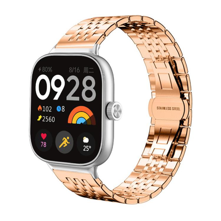 xDfind Seven-bead Solid Stainless Steel Watch Band