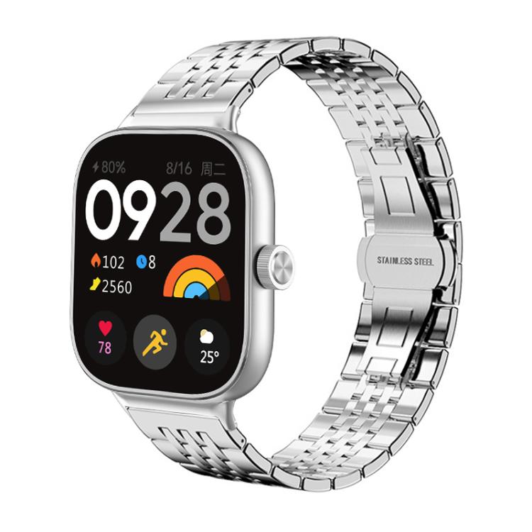 xDfind Seven-bead Solid Stainless Steel Watch Band, For Xiaomi Band 10 Pro / 9 Pro / Redmi Watch 6