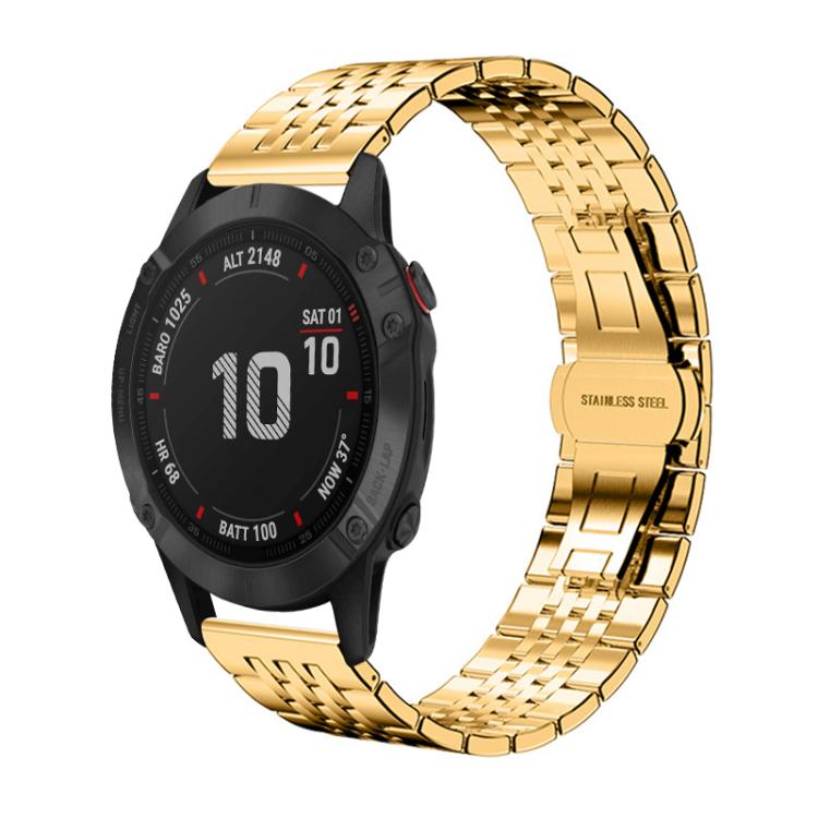 xDfind Seven-bead Solid Stainless Steel Watch Band
