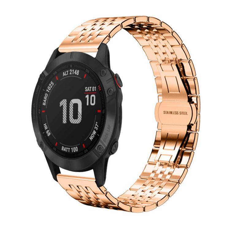 xDfind Seven-bead Solid Stainless Steel Watch Band