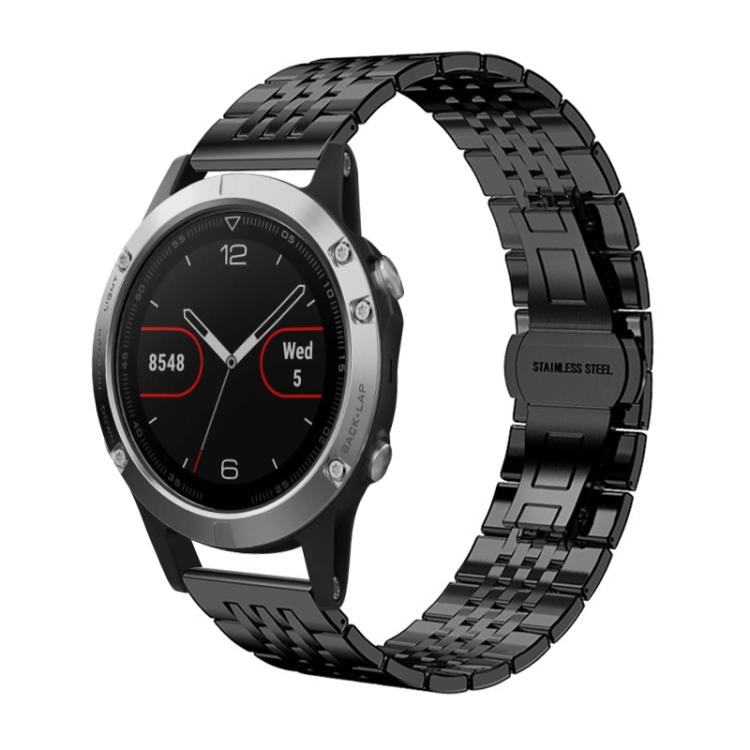 xDfind Seven-bead Solid Stainless Steel Watch Band, For Garmin Fenix 8/7/6/5 22mm 20mm