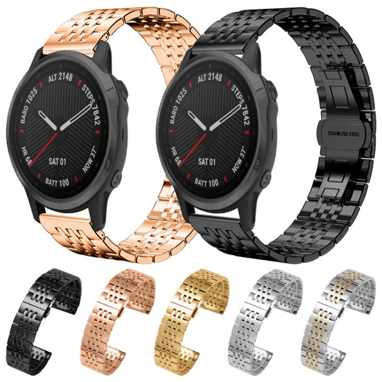 xDfind Seven-bead Solid Stainless Steel Watch Band, For Garmin Fenix 8/7S/6S/5S 20mm 18mm