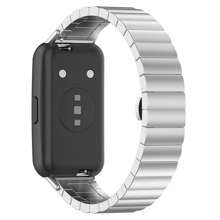 xDfind One-bead Bamboo Solid Stainless Steel Watch Band, For Huawei Band 10 / 9 / 8 14mm