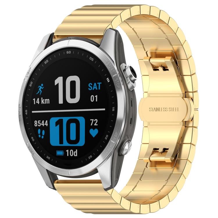 xDfind One-bead Bamboo Solid Stainless Steel Watch Band, For Garmin Fenix 8/7S/6S/5S 20mm 18mm