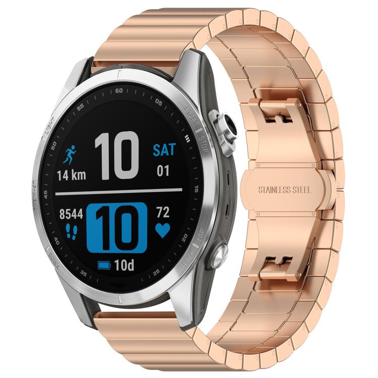 xDfind One-bead Bamboo Solid Stainless Steel Watch Band, For Garmin Fenix 8/7S/6S/5S 20mm 18mm
