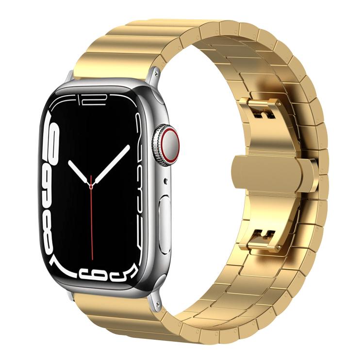 xDfind One-bead Bamboo Solid Stainless Steel Watch Band, For Apple Watch 42 / 44 / 45 / 46 / 49mm 22mm