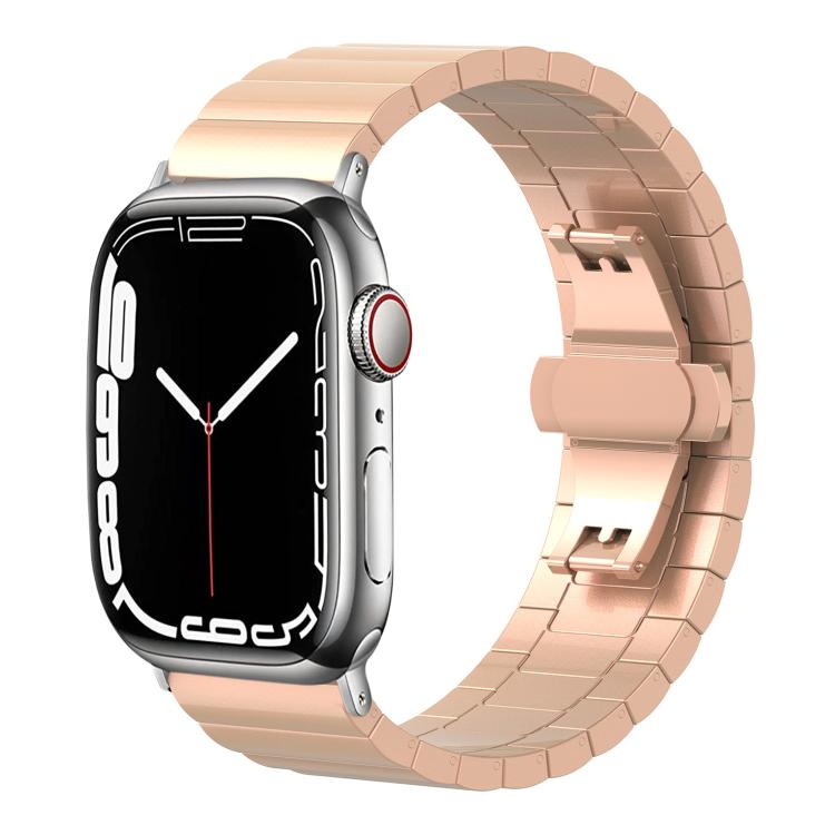 xDfind One-bead Bamboo Solid Stainless Steel Watch Band, For Apple Watch 38 / 40 / 41 / S10 42mm 20mm