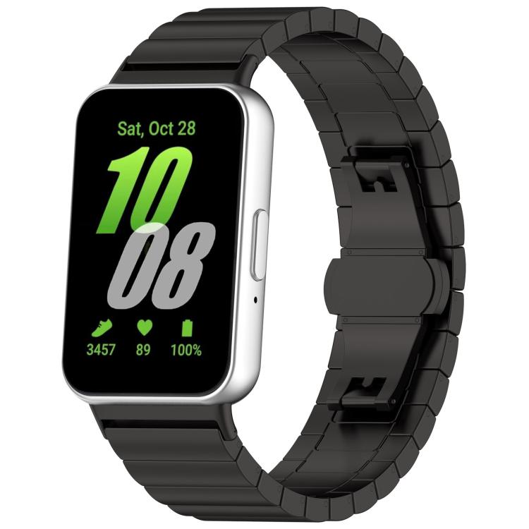 xDfind One-bead Bamboo Solid Stainless Steel Watch Band, For Samsung Galaxy Fit3 SM-R390 18mm