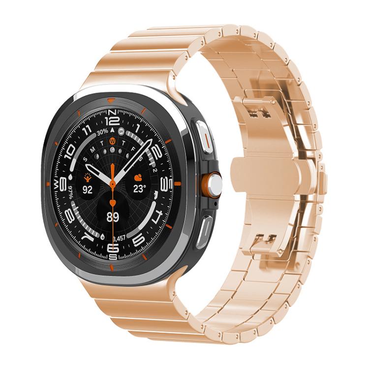 xDfind One-bead Bamboo Solid Stainless Steel Watch Band, For Samsung Galaxy Watch8 / Wacth8 Classic 22mm