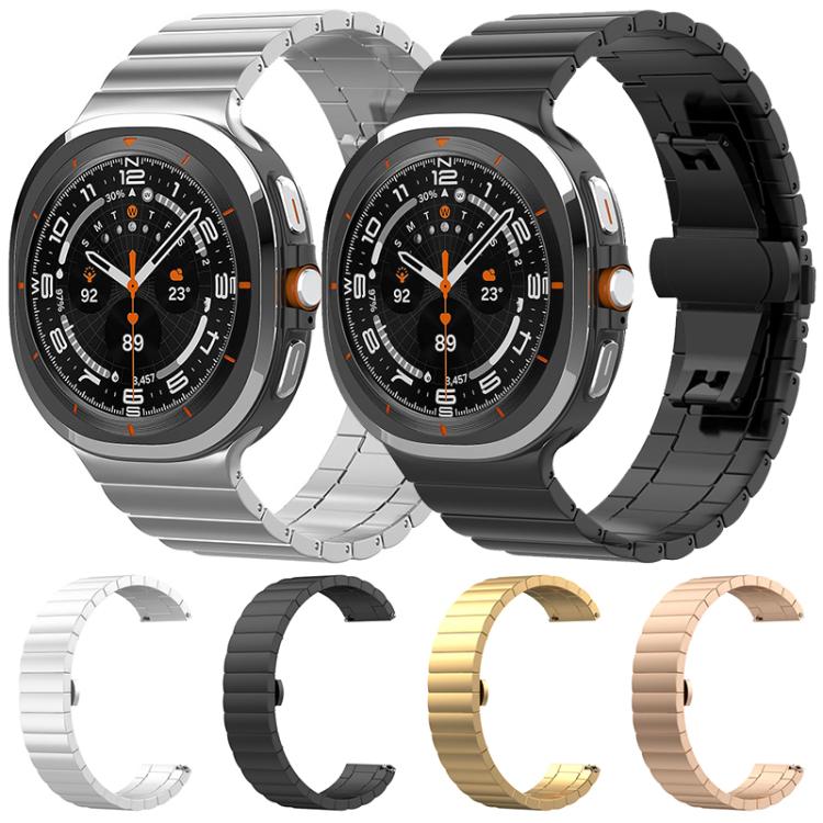 xDfind One-bead Bamboo Solid Stainless Steel Watch Band, For Samsung Galaxy Fit3 SM-R390 18mm