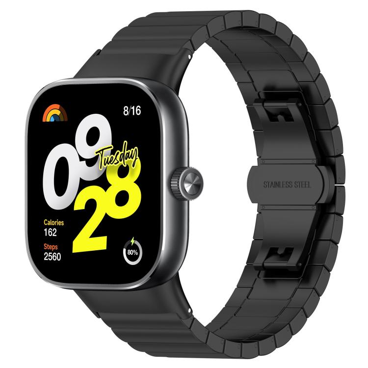 xDfind One-bead Bamboo Solid Stainless Steel Watch Band, For Xiaomi Band 10 Pro / 9 Pro / Redmi Watch 6, For Xiaomi Smart Band 10 / 9 / 8 NFC 14mm