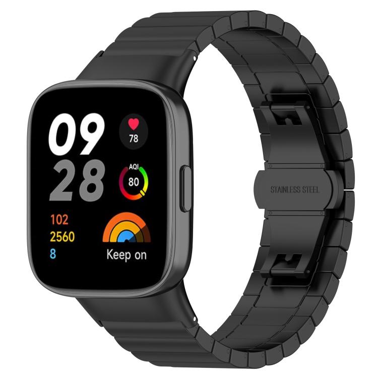 xDfind One-bead Bamboo Solid Stainless Steel Watch Band, For Redmi Watch 3 20mm