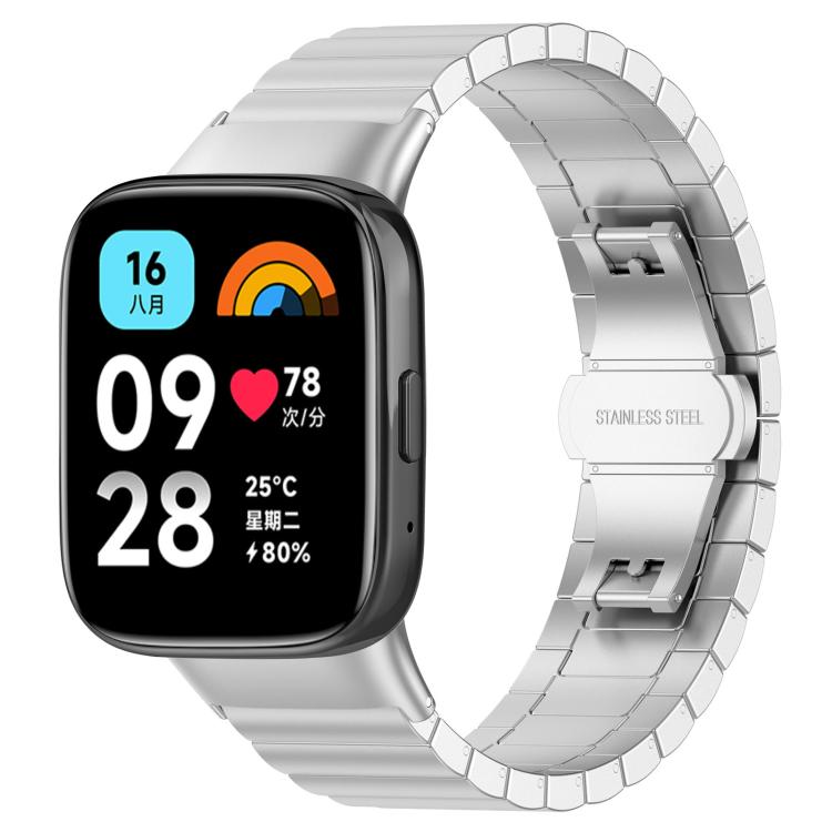 xDfind One-bead Bamboo Solid Stainless Steel Watch Band, For Redmi Watch 3 Active / Lite 20mm