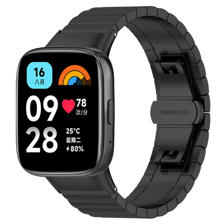 xDfind One-bead Bamboo Solid Stainless Steel Watch Band, For Redmi Watch 3 Active / Lite 20mm