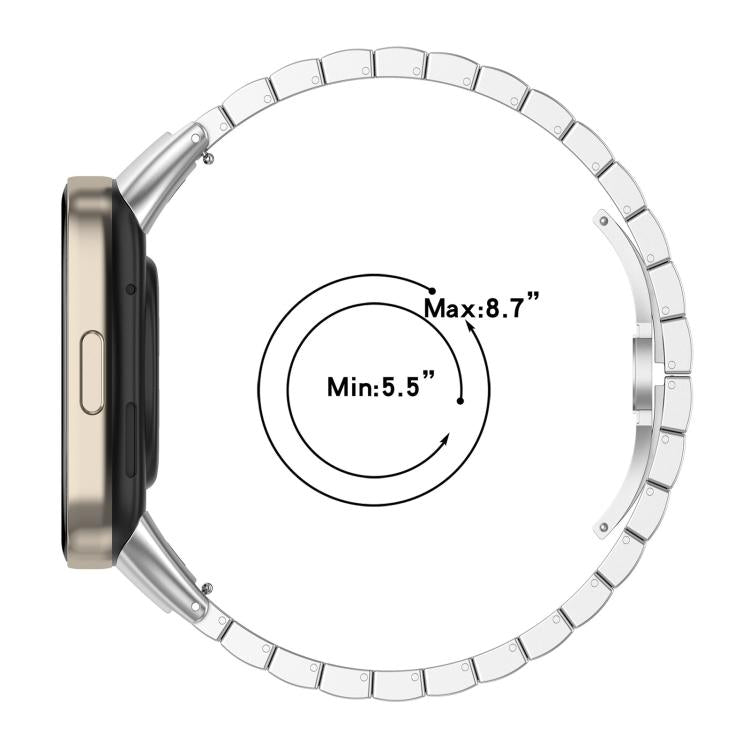 xDfind One-bead Bamboo Solid Stainless Steel Watch Band, For Redmi Watch 3 Active / Lite 20mm