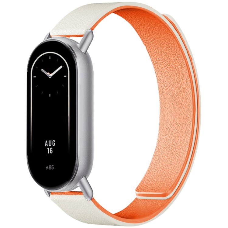 xDfind Flat Head Litchi Texture Magnetic Silicone Watch Band