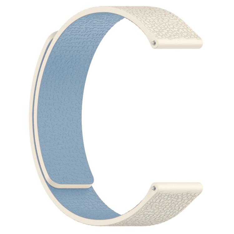 xDfind Flat Head Litchi Texture Magnetic Silicone Watch Band, 20mm