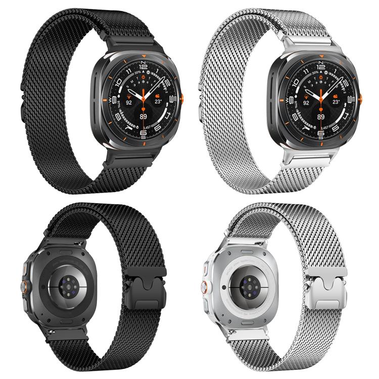 xDfind Milanese Parachute Buckle Stainless Steel Watch Band, For Samsung Galaxy Watch Ultra / Ultra 2025, For Samsung Galaxy Watch8 / Wacth8 Classic 22mm