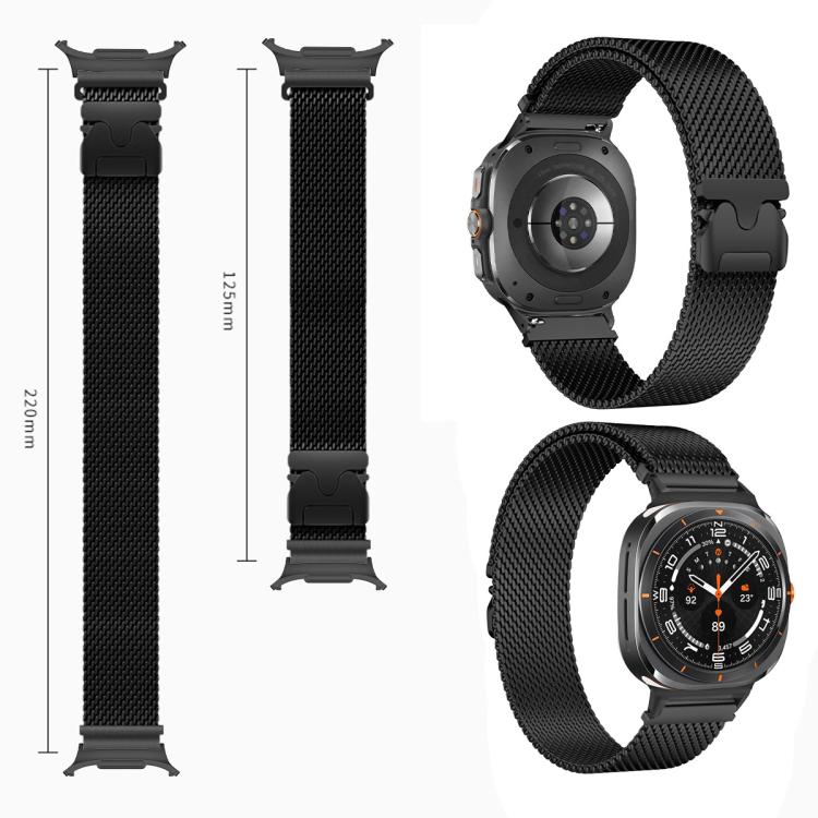 xDfind Milanese Parachute Buckle Stainless Steel Watch Band, For Samsung Galaxy Watch8 / Wacth8 Classic 22mm