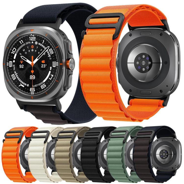 xDfind Black Buckle Loop Nylon Watch Band, For Samsung Galaxy Watch Ultra 47mm / Ultra 2025
