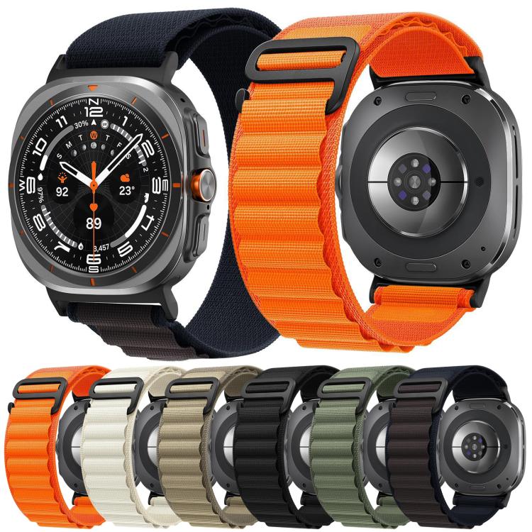 xDfind Black Buckle Loop Nylon Watch Band, For Samsung Galaxy Watch Ultra 47mm / Ultra 2025