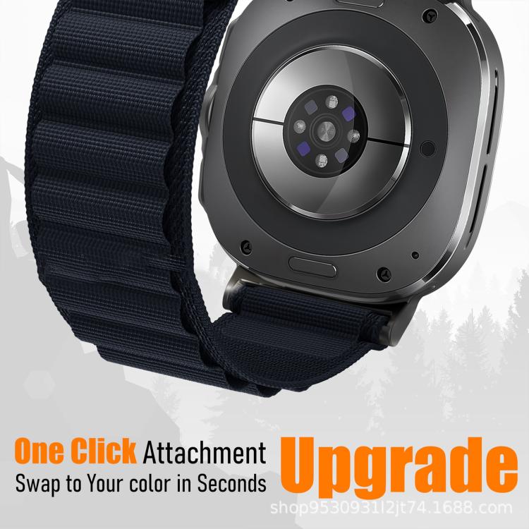 xDfind Black Buckle Loop Nylon Watch Band, For Samsung Galaxy Watch Ultra 47mm / Ultra 2025