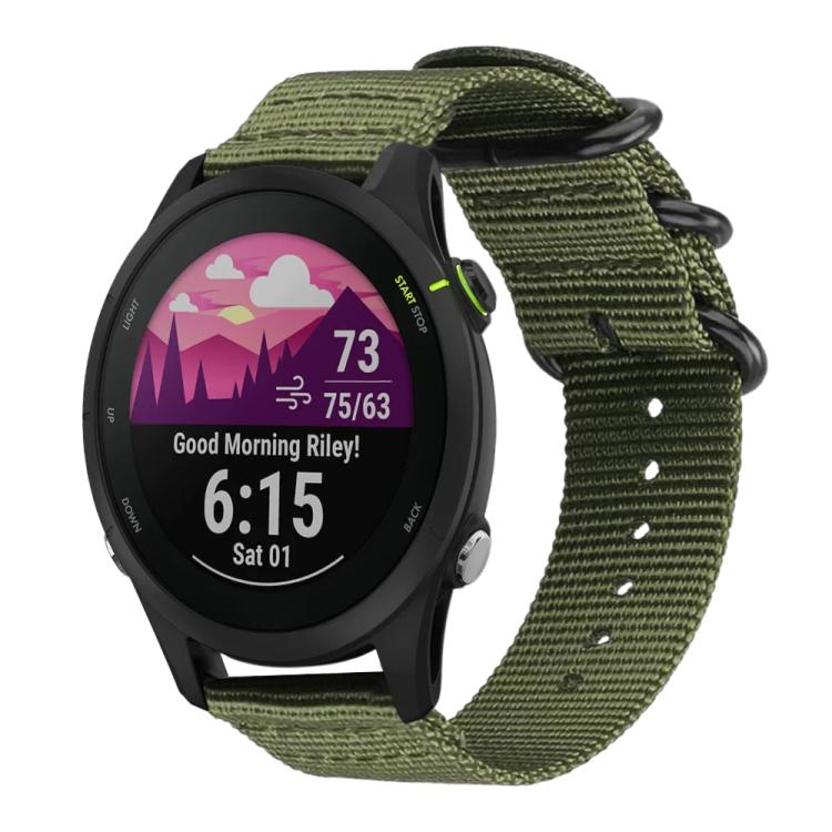 xDfind Ring Buckle Nylon Canvas Watch Band, 18mm