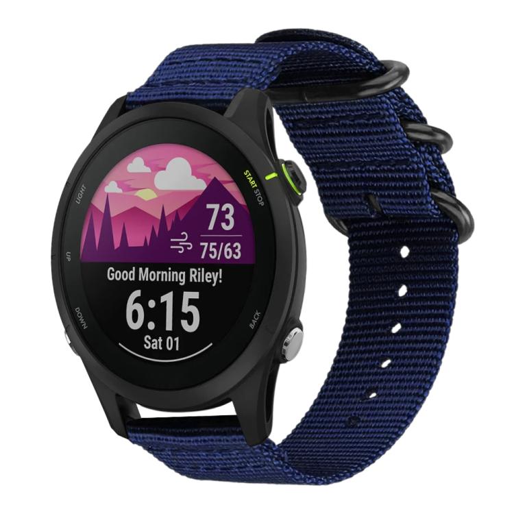 xDfind Ring Buckle Nylon Canvas Watch Band, 18mm