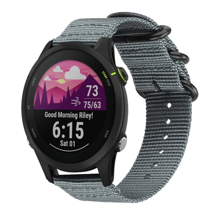 xDfind Ring Buckle Nylon Canvas Watch Band, 18mm