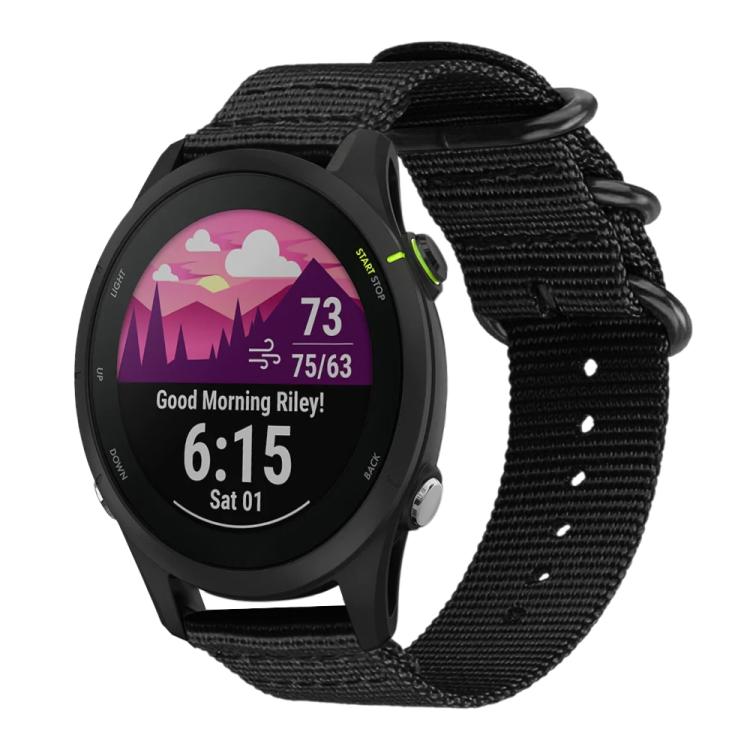 xDfind Ring Buckle Nylon Canvas Watch Band, 18mm