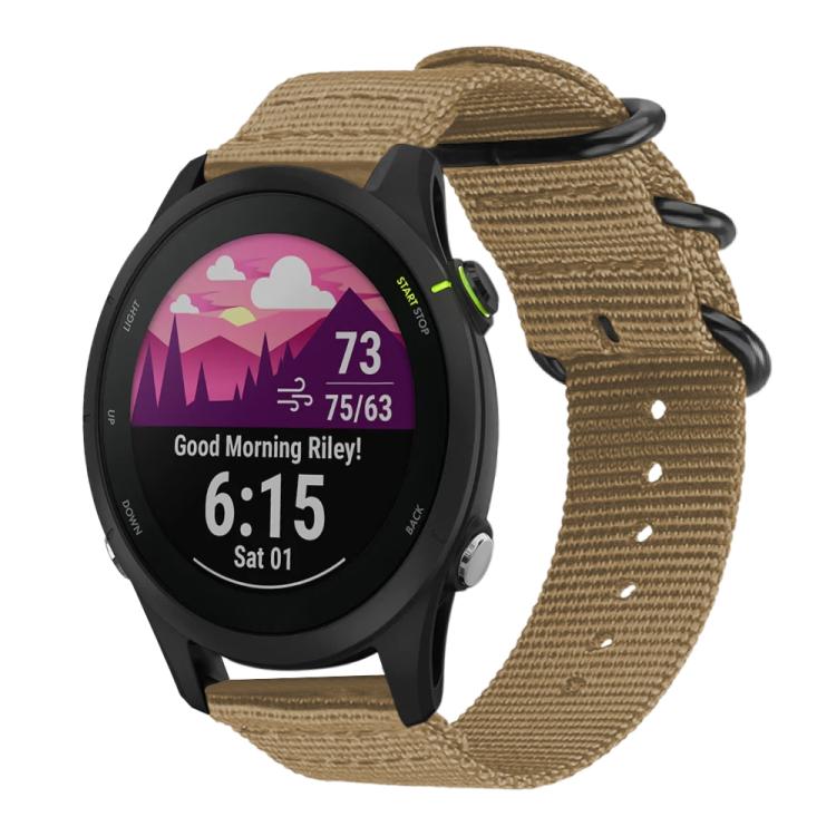 xDfind Ring Buckle Nylon Canvas Watch Band, 18mm