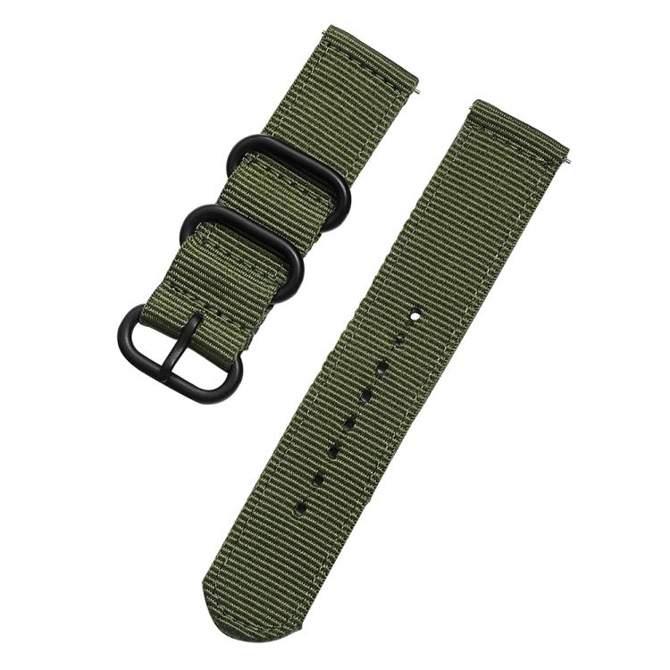 xDfind Ring Buckle Nylon Canvas Watch Band, 22mm