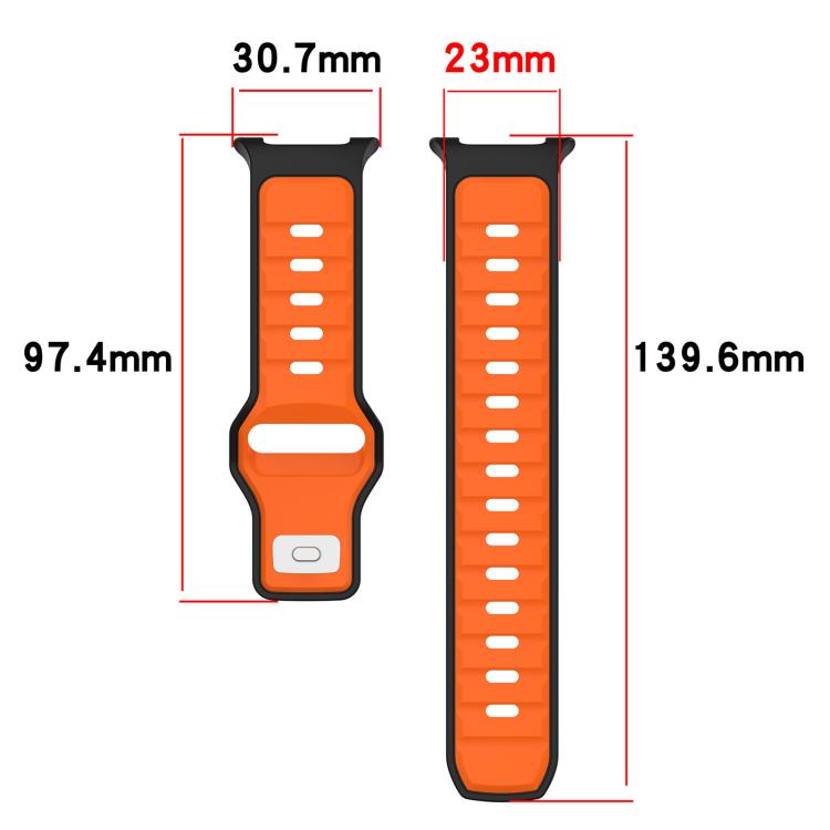 xDfind Dual Color Silicone Watch Band