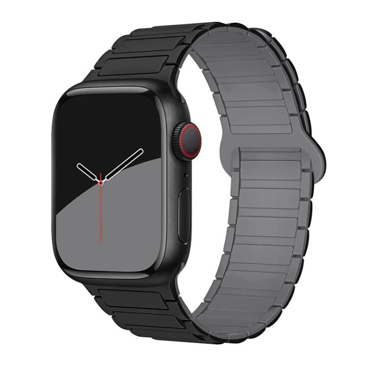 xDfind Magnetic Three-bead Silicone Watch Band, For Apple Watch 42 / 44 / 45 / 46 / 49mm