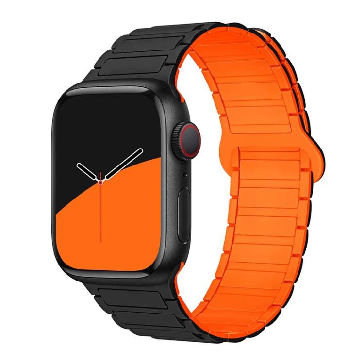 xDfind Magnetic Three-bead Silicone Watch Band, For Apple Watch 42 / 44 / 45 / 46 / 49mm