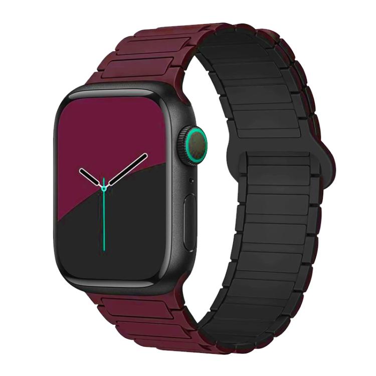 xDfind Magnetic Three-bead Silicone Watch Band, For Apple Watch 38 / 40 / 41 / S10 42mm