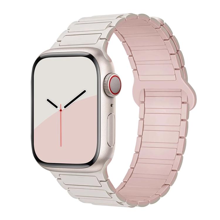 xDfind Magnetic Three-bead Silicone Watch Band, For Apple Watch 38 / 40 / 41 / S10 42mm