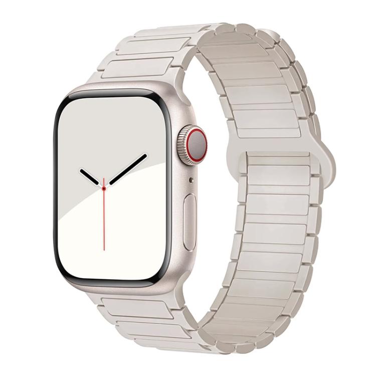 xDfind Magnetic Three-bead Silicone Watch Band, For Apple Watch 38 / 40 / 41 / S10 42mm