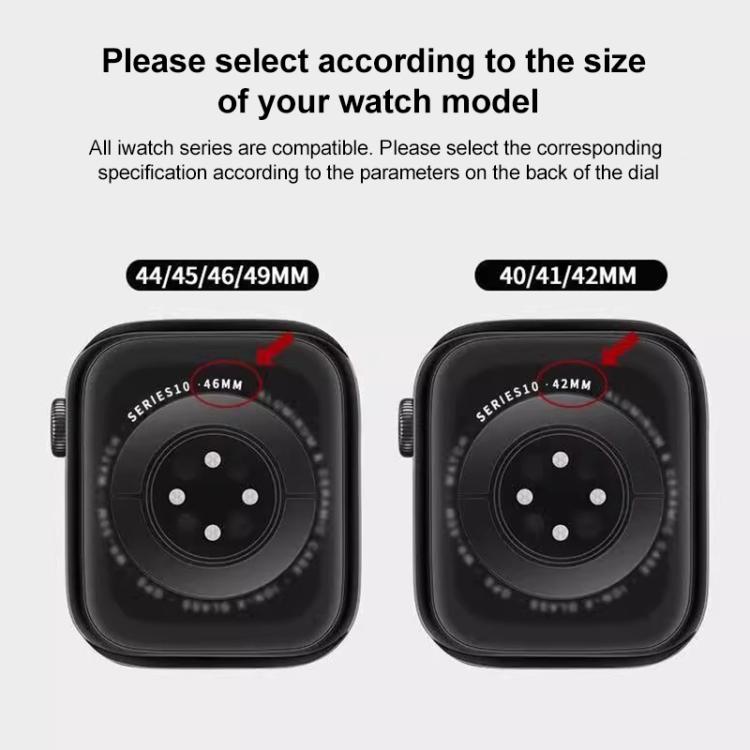 xDfind Magnetic Three-bead Silicone Watch Band, For Apple Watch 38 / 40 / 41 / S10 42mm