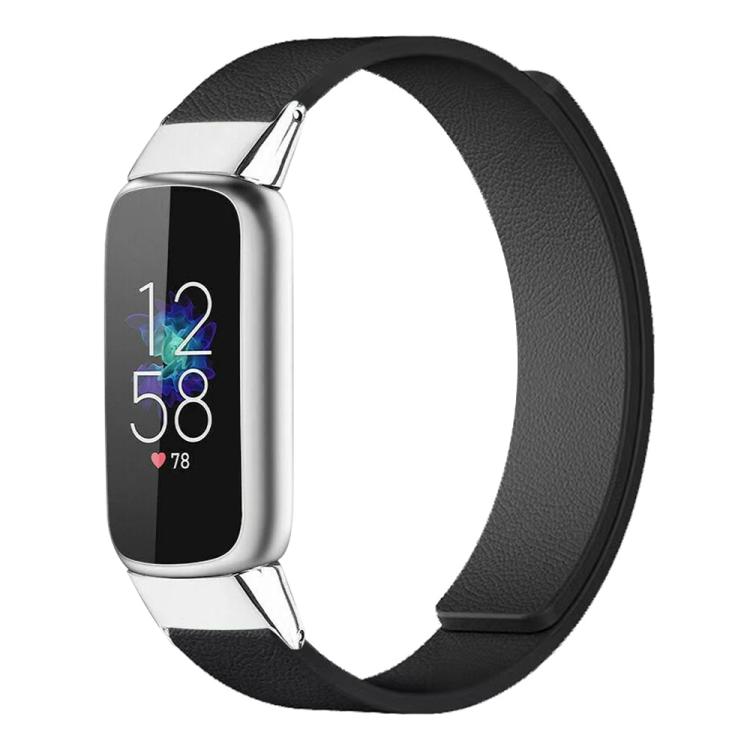 xDfind Litchi Texture Magnetic Silicone Watch Band, For Fitbit Luxe / Special Edition