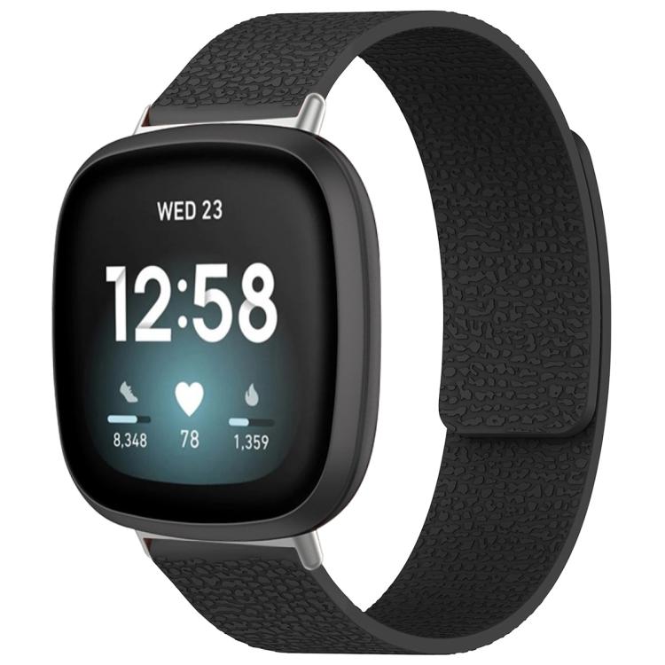 xDfind Litchi Texture Magnetic Silicone Watch Band