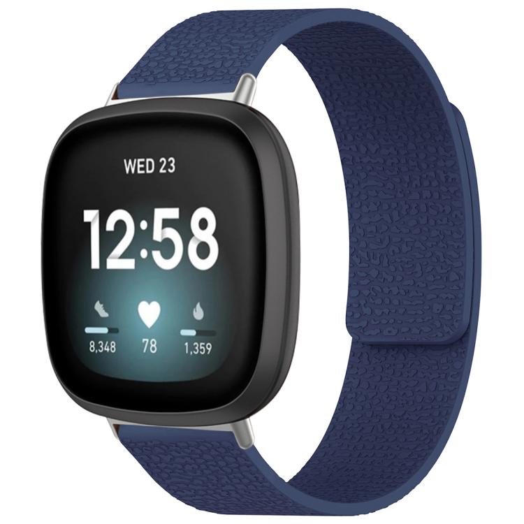 xDfind Litchi Texture Magnetic Silicone Watch Band, For Fitbit Versa 4/Versa3/Sense2/Sense