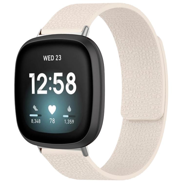 xDfind Litchi Texture Magnetic Silicone Watch Band, For Fitbit Versa 4/Versa3/Sense2/Sense