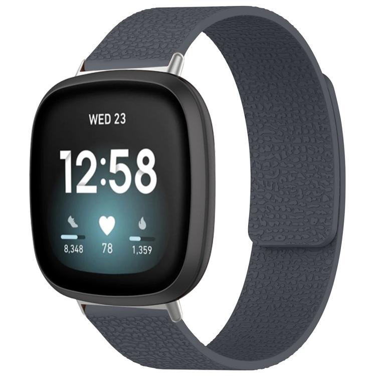 xDfind Litchi Texture Magnetic Silicone Watch Band