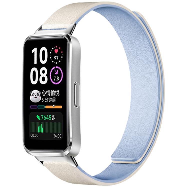 xDfind Litchi Texture Magnetic Silicone Watch Band, For Huawei Band 10 / 9 / 8