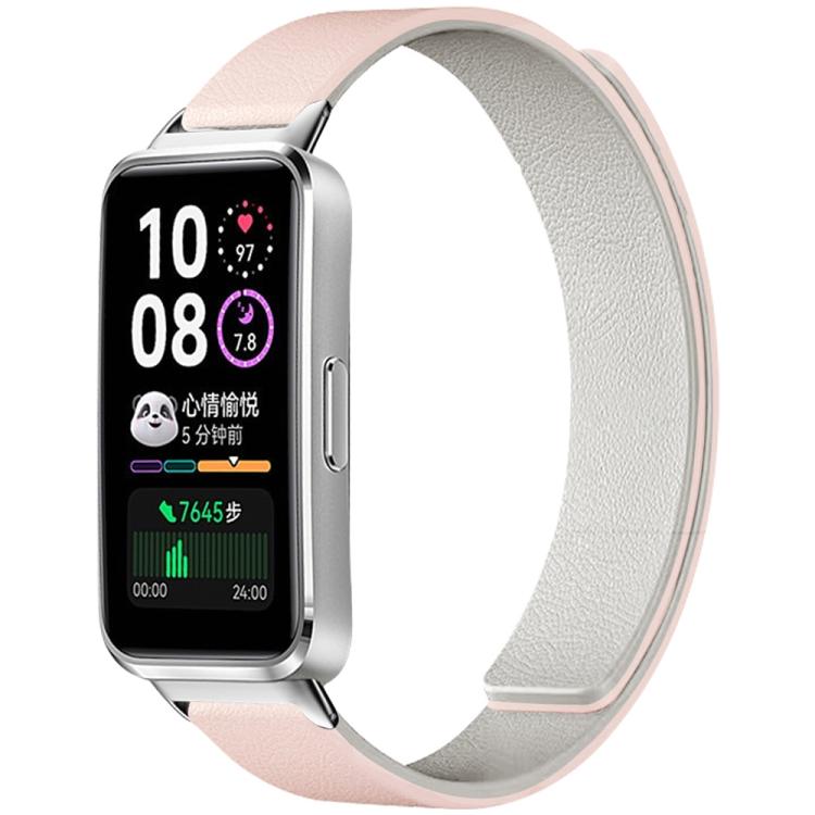 xDfind Litchi Texture Magnetic Silicone Watch Band, For Huawei Band 10 / 9 / 8