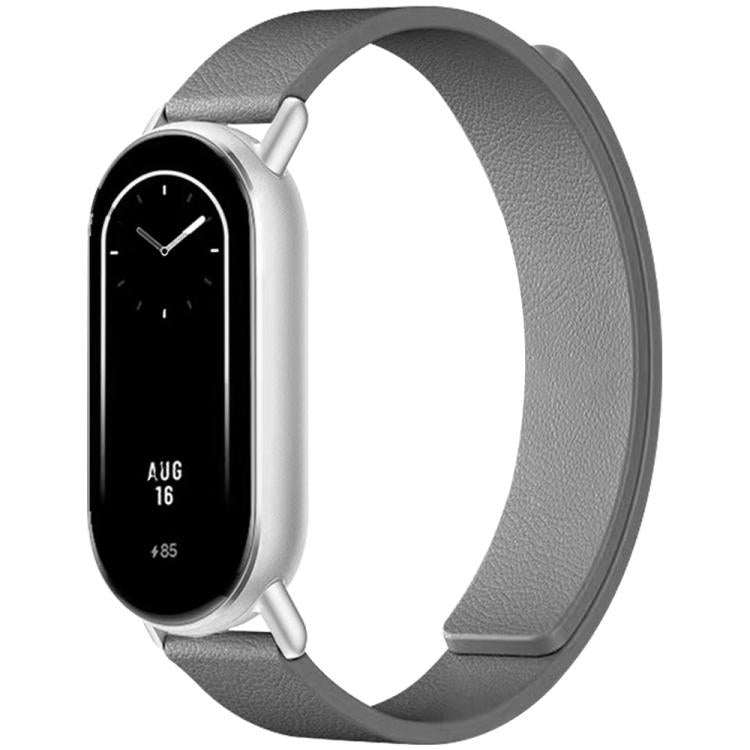 xDfind Litchi Texture Magnetic Silicone Watch Band, For Xiaomi Smart Bnad 10 / 9 / 8