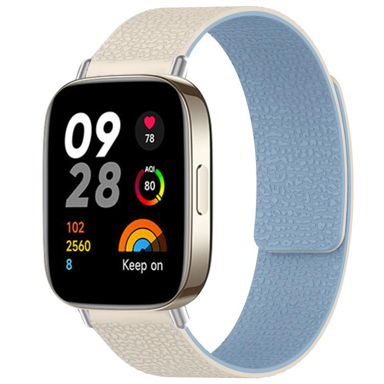 xDfind Litchi Texture Magnetic Silicone Watch Band, For Redmi Watch 3