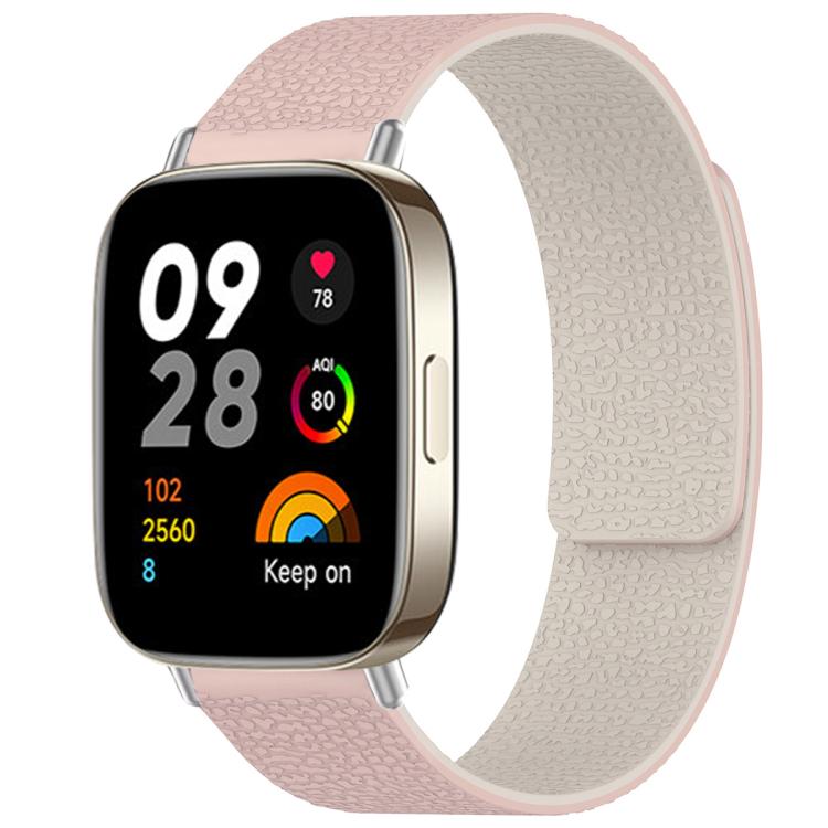 xDfind Litchi Texture Magnetic Silicone Watch Band, For Redmi Watch 3