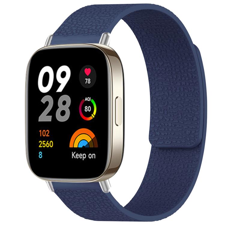 xDfind Litchi Texture Magnetic Silicone Watch Band, For Redmi Watch 3